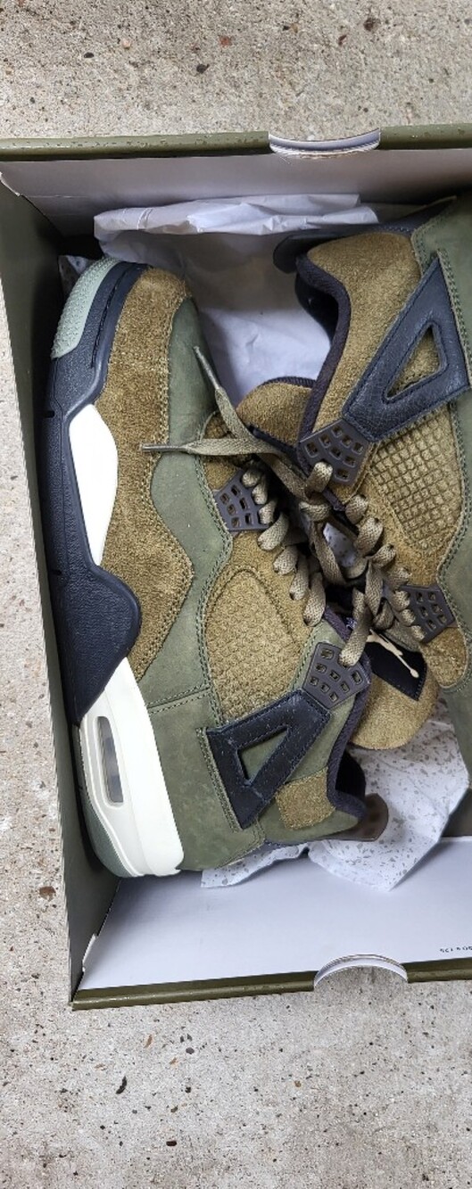 Men's Olive Green Suede Athletic Sneakers
